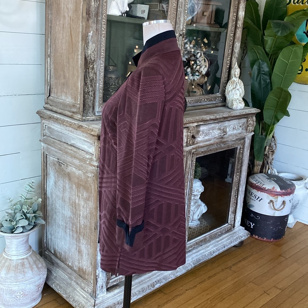 Misook One Button Open Front Cardigan Small Excel… - image 4